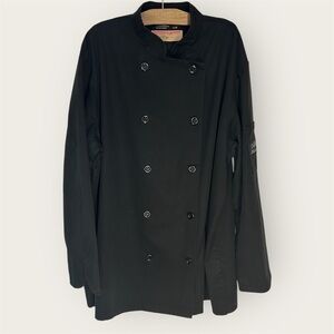 Premium Uniforms Chefs Choice Black Long Sleeve Chef Jacket - Size L/G